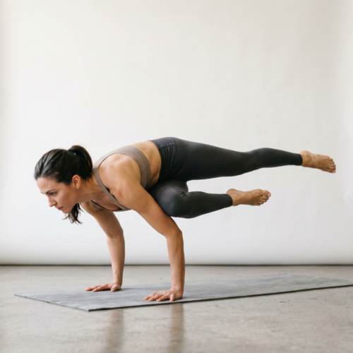 Flying Pigeon - Eka Pada Galavasana yoga pose thumbnail for Pose for a Cause